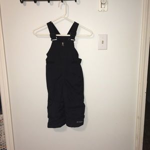 Columbia black snow bibs 3T